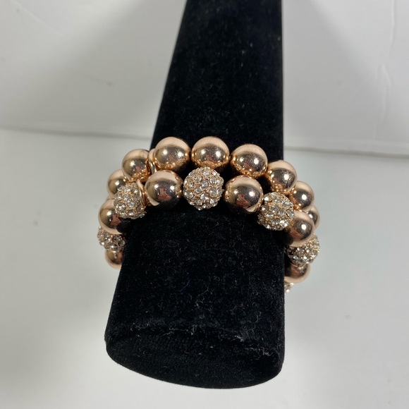 Macy's Jewelry - Beautiful double beaded rose gold bracelet